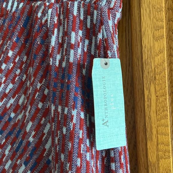 Anthropologie Maeve Carolina Bohochic Grandpacore Knit Pencil Asymmetrical Skirt - Picture 8 of 12